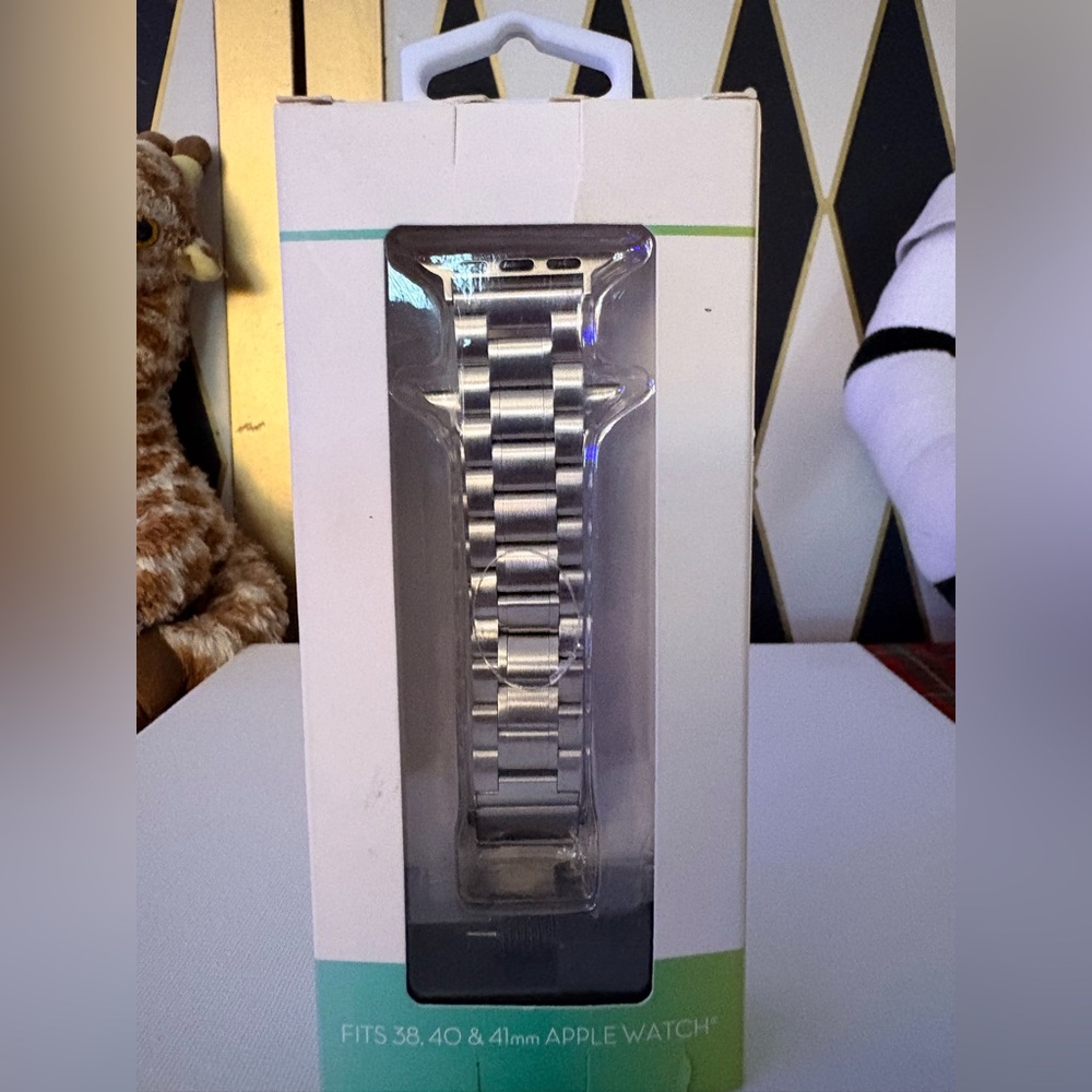 Stainless Steel Link Watch Band - Silver